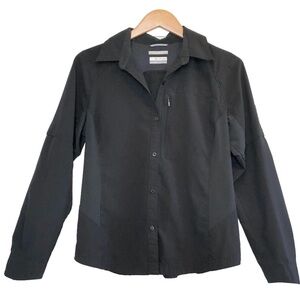Columbia, Long Sleeve Shirt, Black, Large